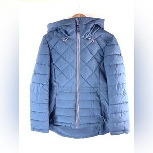 Tommy Hilfiger S Women's Hoodie Blue Quilted Puffer Jacket - Like new!